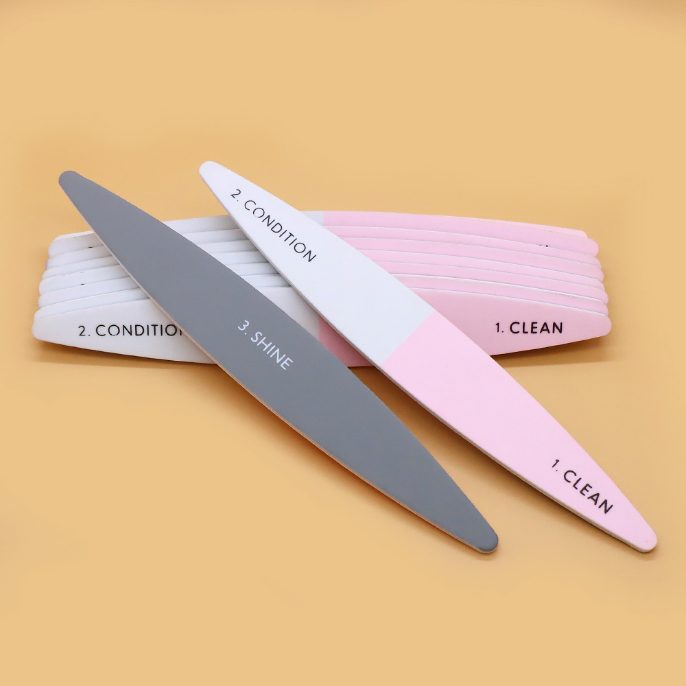 1/3/5/10/15pcs Buffer Nail File Pink White Grey 3-sides Sanding Polishing Strip Manicure Shine Buffing Bars Nail Art Tools