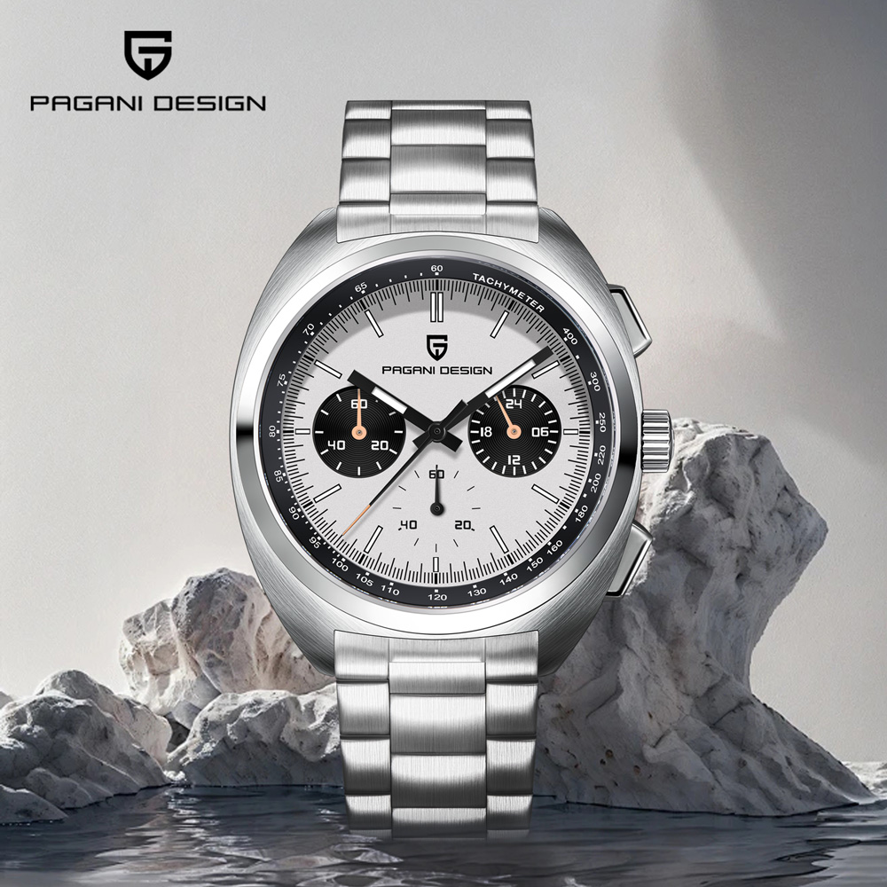 PAGANI DESIGN new 1782 watch light luxury retro quartz men's watch men's VK63 movement AR sapphire crystal 39mm men's watch