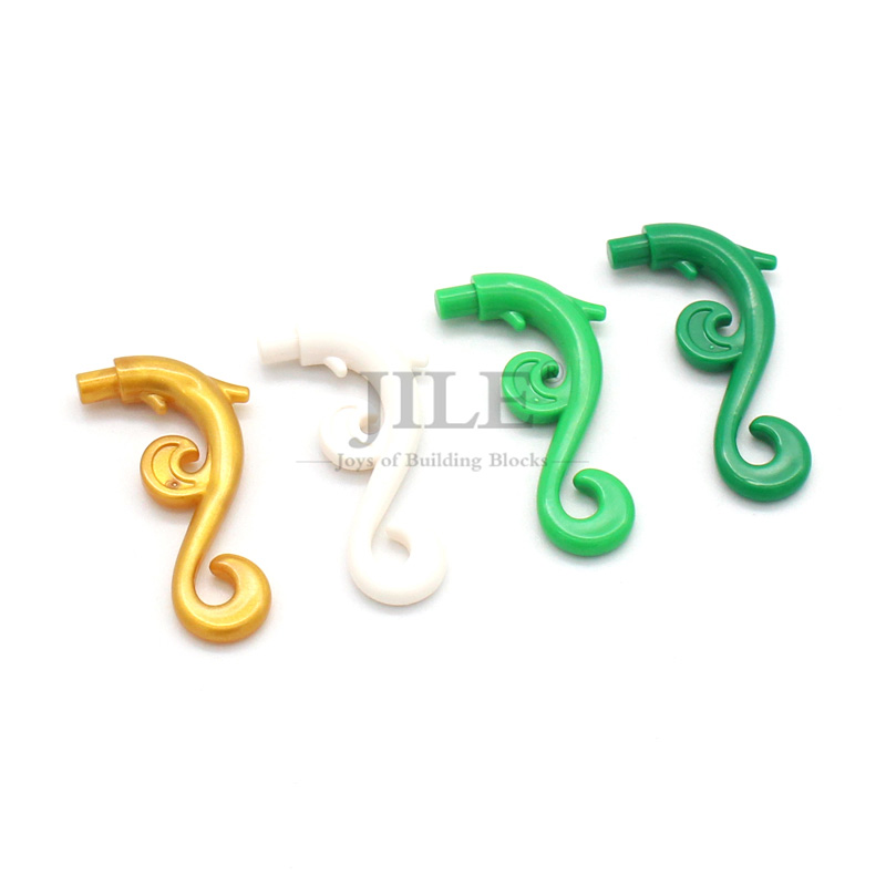 20pcs MOC Building Blocks 28870 Plant Stem Curved with Bar Thorns Swirls Grass Vine Bricks DIY Assemble Particle Children Toys