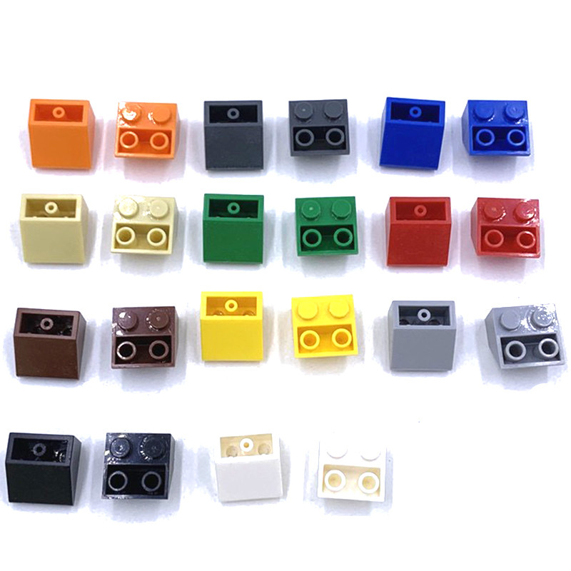 20pcs DIY Technical Slope Inverted 45° 2x2 Slope Anti-bevel Bricks MOC Parts Building Blocks Toys for Children Compatible 3660