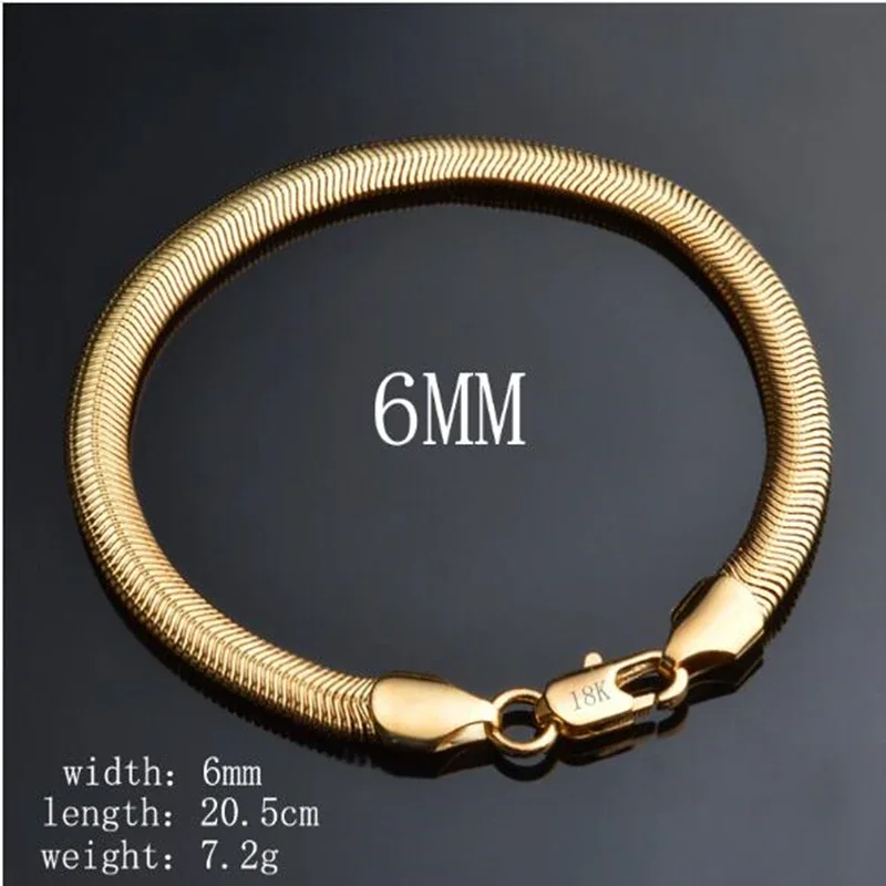 925 sterling silver 6MM Soft Snake Bone Bracelets for Women Men Fashion Hand Chain Wedding Accessories Jewelry Birthday