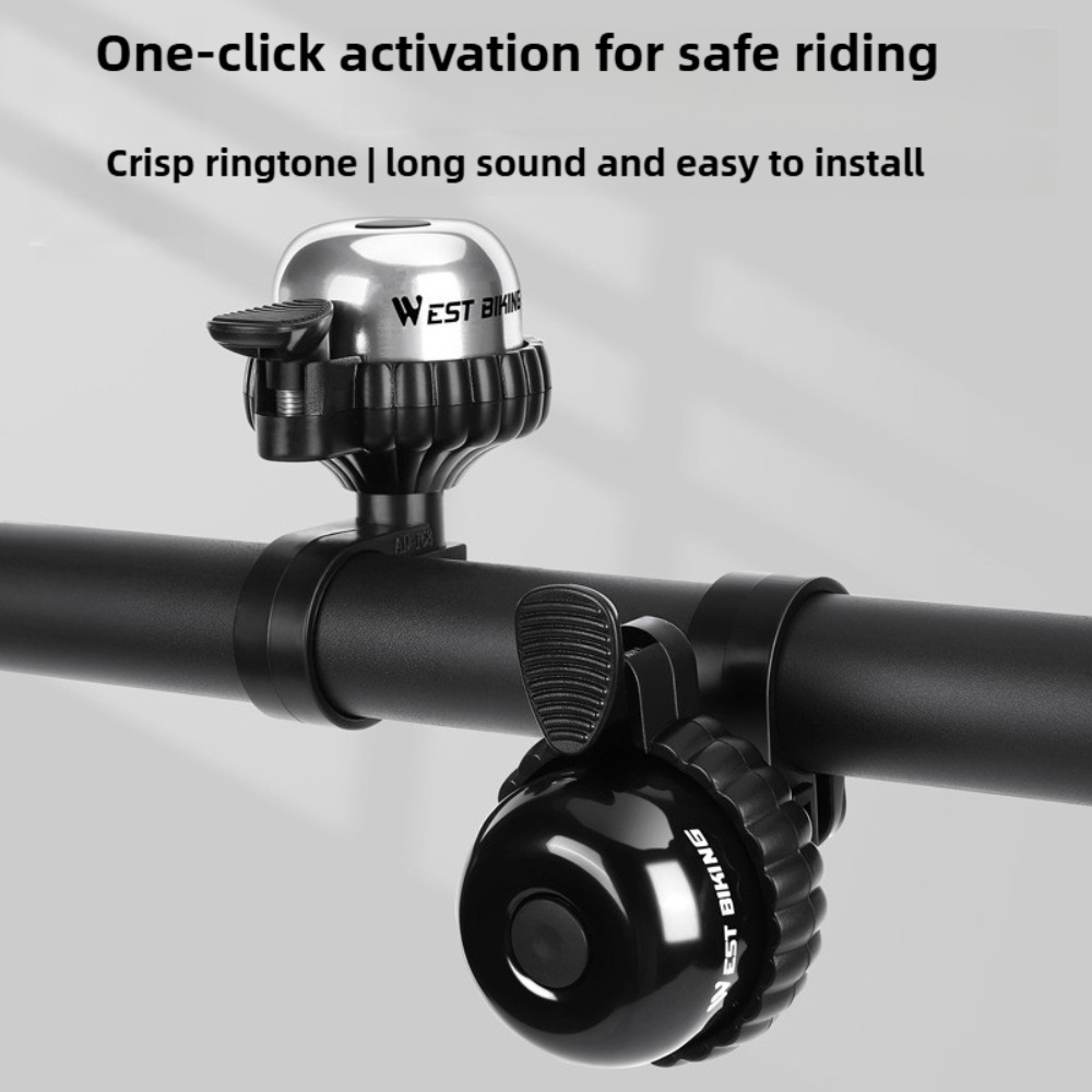 Bicycle bell, aluminum alloy bell for mountain bikes, bicycle bell, metal, loud, cycling equipment