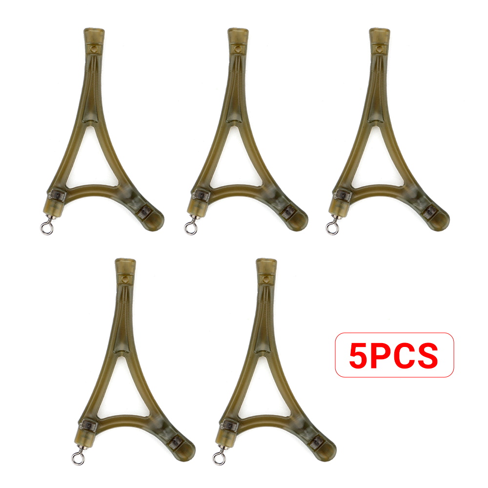 Hirisi 10pcs Carp Fishing Tackle Anti Tangle System For Method Feeder Cage Carp Rigs Side Bends Swivel Fishing Accessories