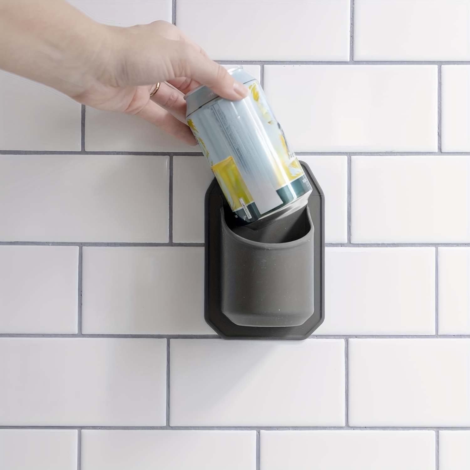 1PC Portable Shower Drink Rack, Suitable for Cans | Silicone Handle Shiny Surface | Perfect Summer