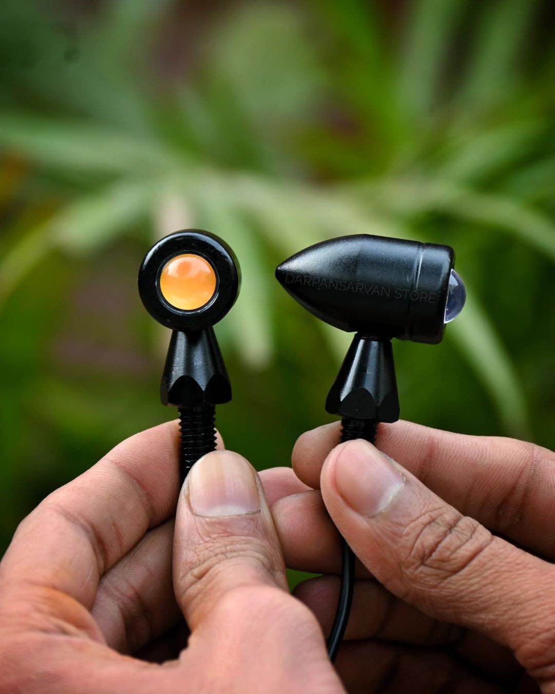 Pack of 2 pcs Jett LED Indicator - Mini Led Indicator | LED Turn Signals Motorcycle Flashing Light Amber Indicator Lamp Motorbike Mini Signal Lamp