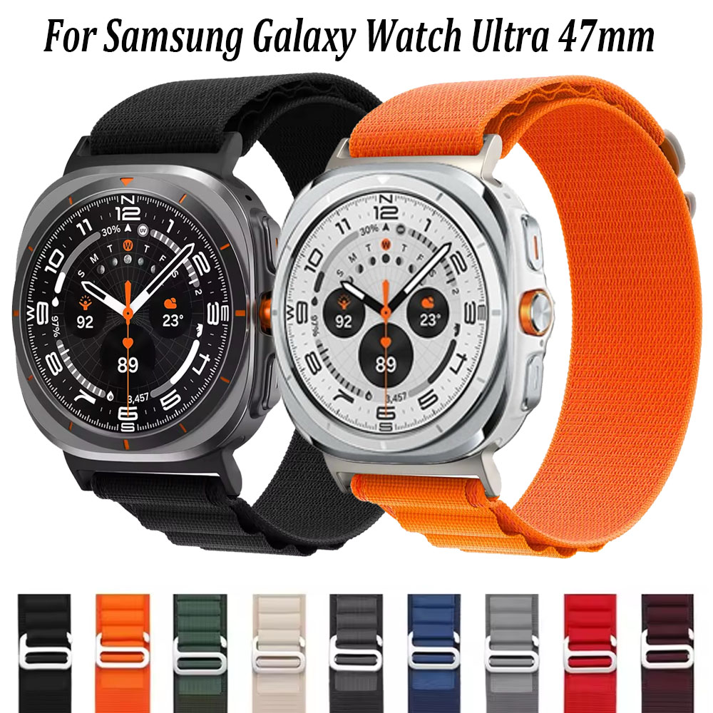 Alpine Loop For Watch 8-7 Ultra 47mm Strap Accessories Sport Nylon Bracelet For Watch Ultra 47mm Correa