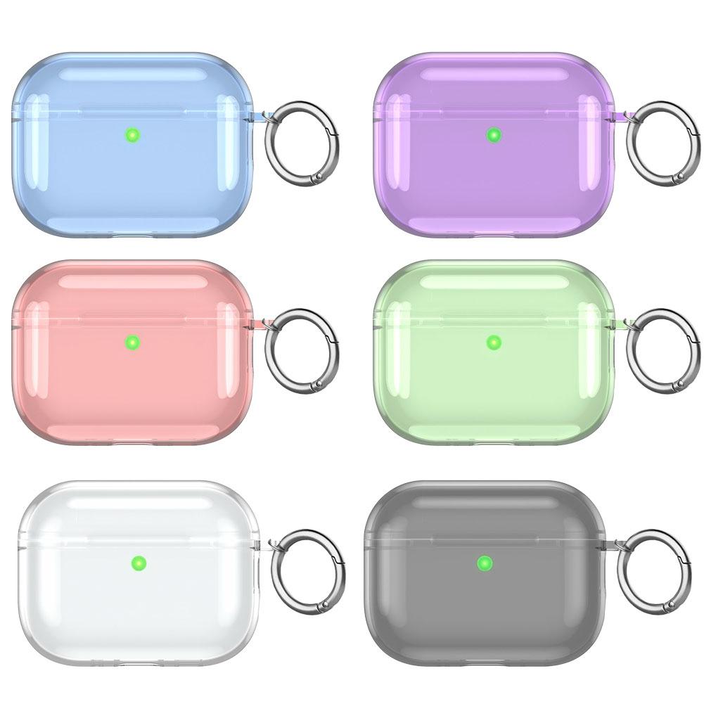 For Airpods Pro 3 TPU Protective Case Clear Hard Plastic Case Cover With Lanyard Keychain Earphone Protective Accessories