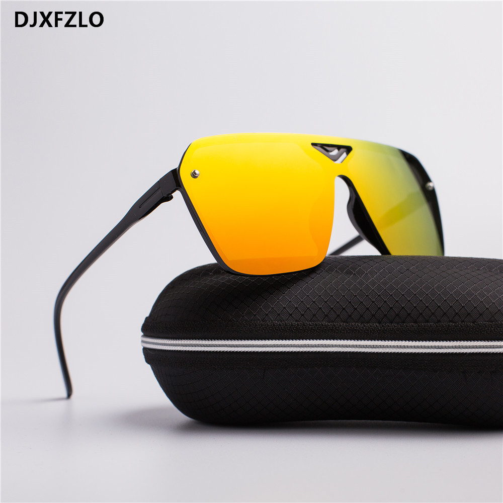 New Goggle Plastic Male Driving Sports Men Dazzling Sunglasses Men Brand Designer Trendy Retro Sun Glasses oculos de sol
