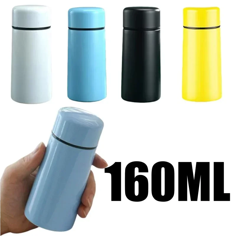 Portable 160ml Mini Pocket Cup 304 Stainless Steel Thermos Cup Creative Gift Cup in Stock Water Bottle Coffee Thermos Bottle