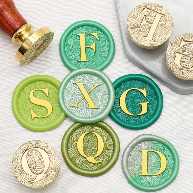 1pc 26 English Letters Sealing Wax Stamp, Fire Paint Seal Stamp Head for DIY Scrapbooking Envelope Card Decoration