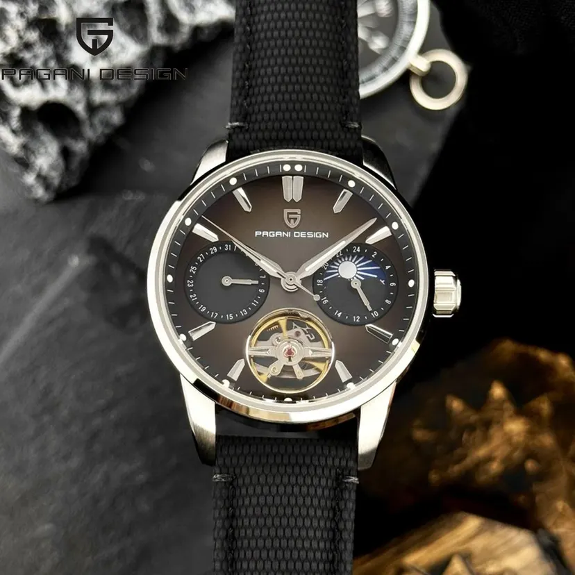 New Pagani Design Luxury Brand 41MM Men's Automatic Mechanical Watch Stainless Steel 100m Waterproof Sports Pilot Watch