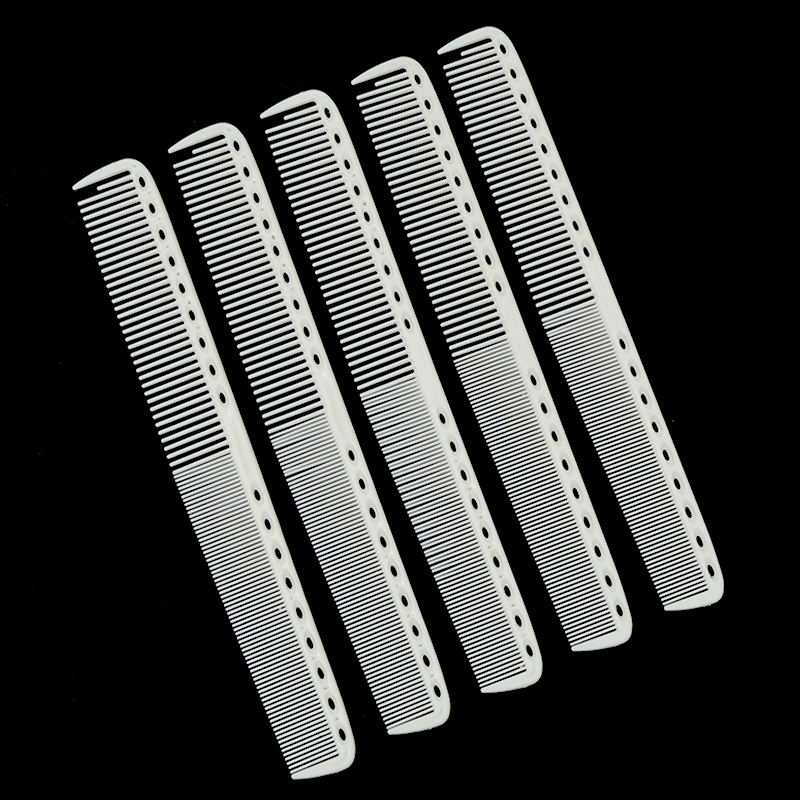 1pcs/5 Pcs Barber Haircut Comb - Hollow Design, Dual - Density Teeth, Ideal for Salon, Flat - Top Cutting & Clipper Work