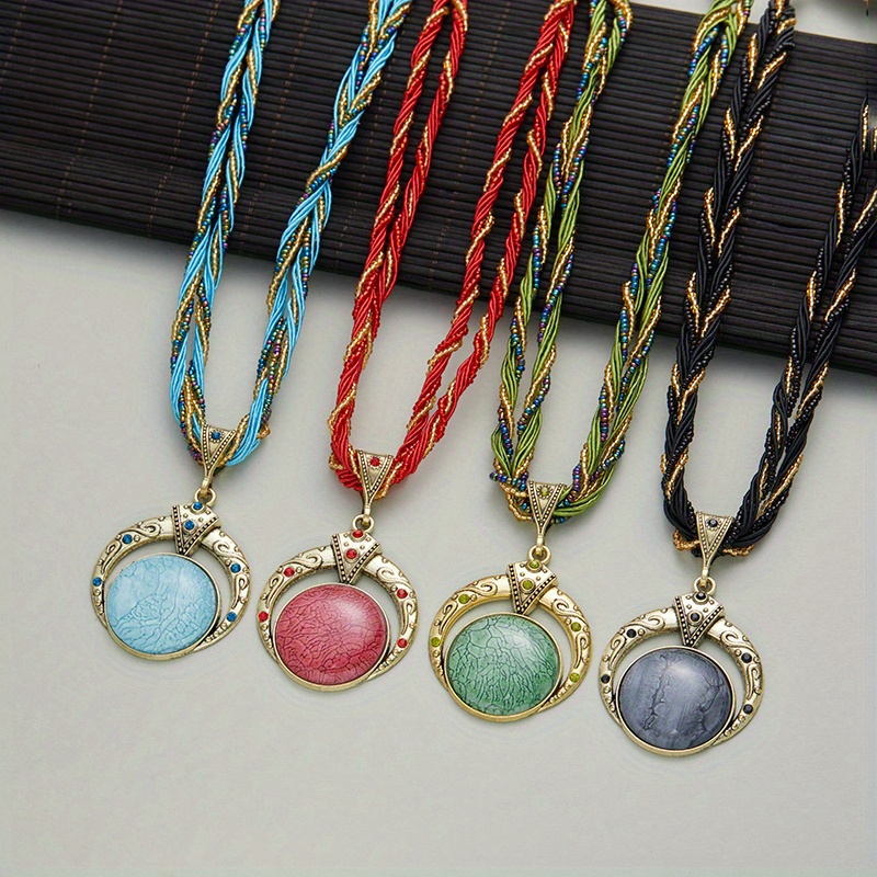 1pc Vintage Style Ethnic Style Pendant Necklace Jewelry Party