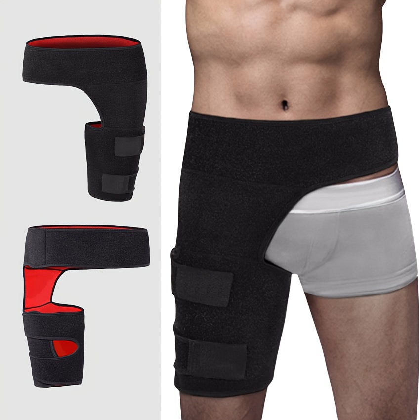 1pc Hip Support For Sciatic Relief,Fitness Groin Support Bandage Hip Belt,Weight Lifting Sports Protective Gear For Thigh Strain
