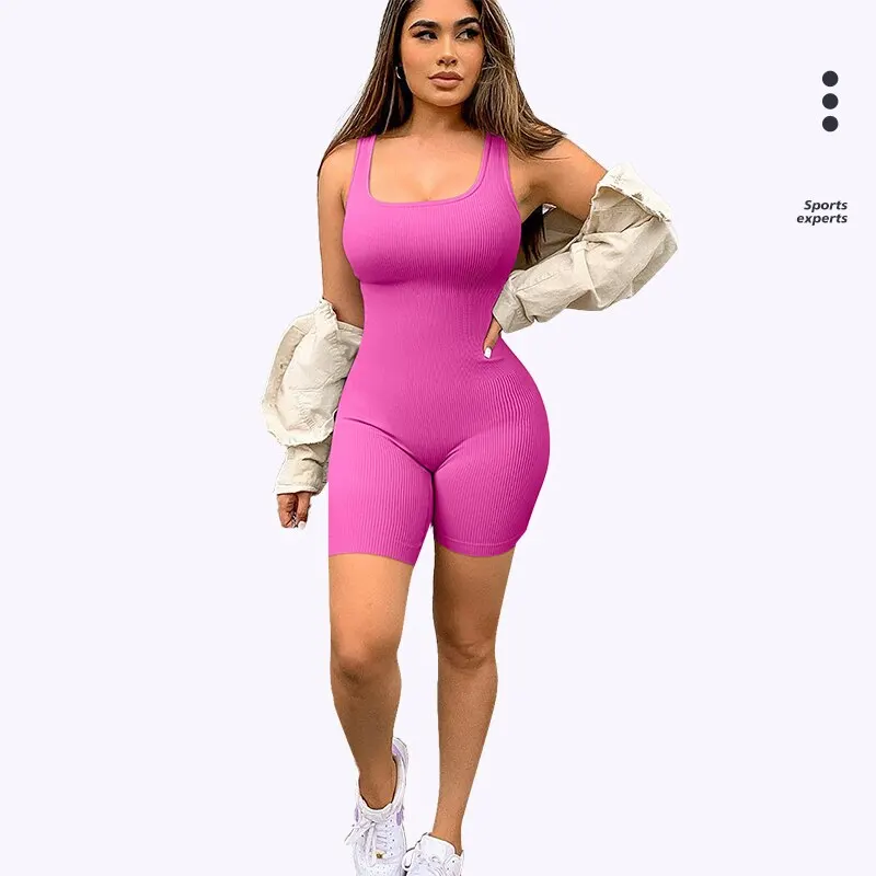 CZGUKE Seamless One-Piece Short Yoga Clothes Sportswear Women's Gym Push Up Workout Clothes Fitness Sports Bodysuit Yoga Suit