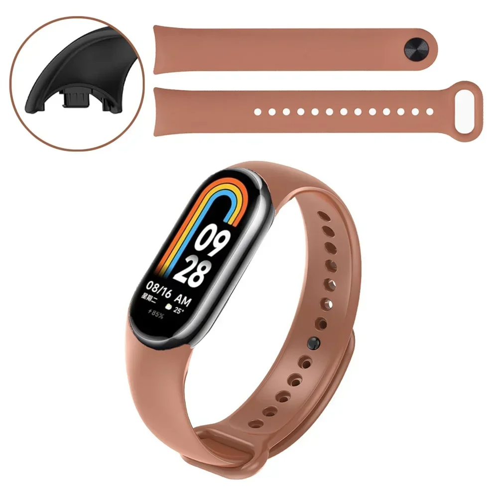 2PCS Sport Watch band For Xiaomi Mi band 10-NFC Strap Replacement miband10 Bracelet Official silicone Xiaomi band 9-8 Accessorie