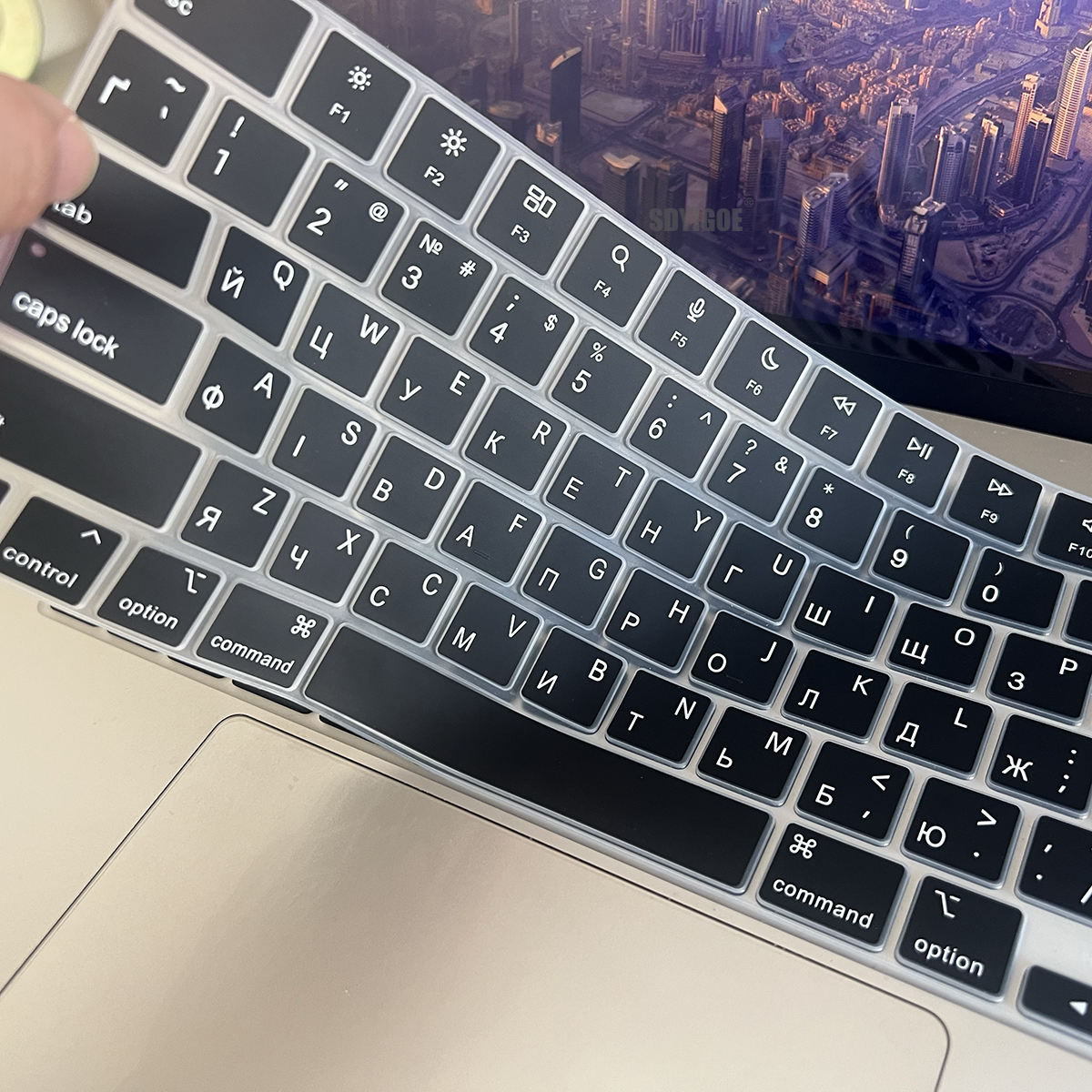 Layout Silicone Keyboard Film for MacBook Air/Pro M1 M2 M3 M4 M5 Model A3113 A3240 A2918 A2992 A3112 A3185 A3401 A3186