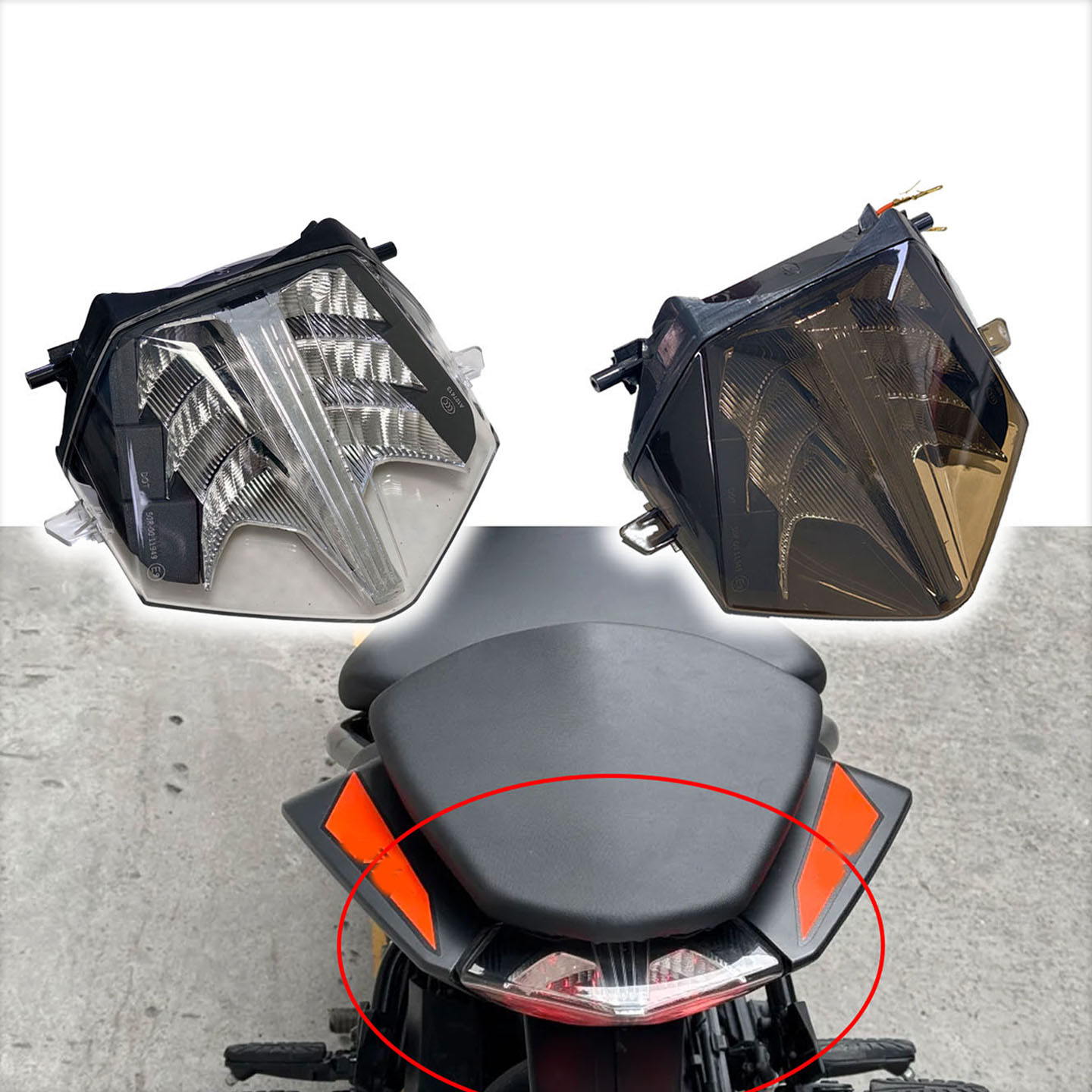 For DUKE 250 390 Duke250 Duke390 2018 2019 2020 2021 2022 2023 Motorcycle Modified Parts Rear Tail Light Assembly LED Tail Light