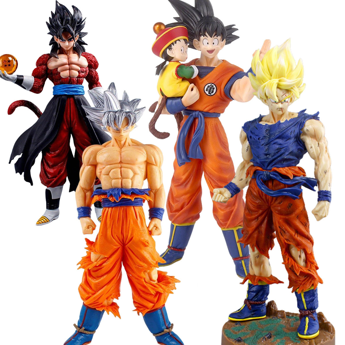 Anime Dragon Ball Vegeta Broly Son Goku Anime Action Figure Model Collectible Figurines for Kids 18cm