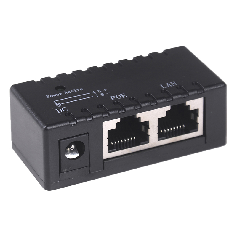 SW 2.1mm X 5.5mm 1pc new Passive POE injector for IP Camera VoIP Phone Netwrok AP device 12V - 48V