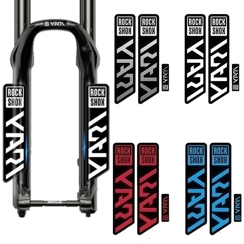 2D Flat Stickers 3pcs/et Roshox Bike Front Fork Stickers - Mountain Bike Front Fork Stickers, Riding Decorative Accessories,