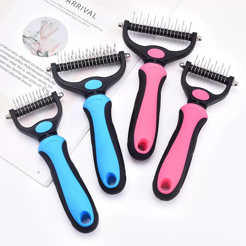 1/2PCS Pet Grooming Brush Comb,Dual-Sided Professional Deshedding Brush for Cats and Dogs ,Pet Brush for Removing Tangles Knots