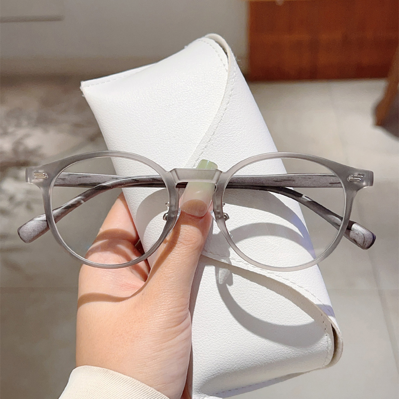 GM LUMIAS Vintage Round Optical Frames Women Fashion Candy Color Rim Decor Glasses Trendy Brand Design Korean Style Eyeglasses