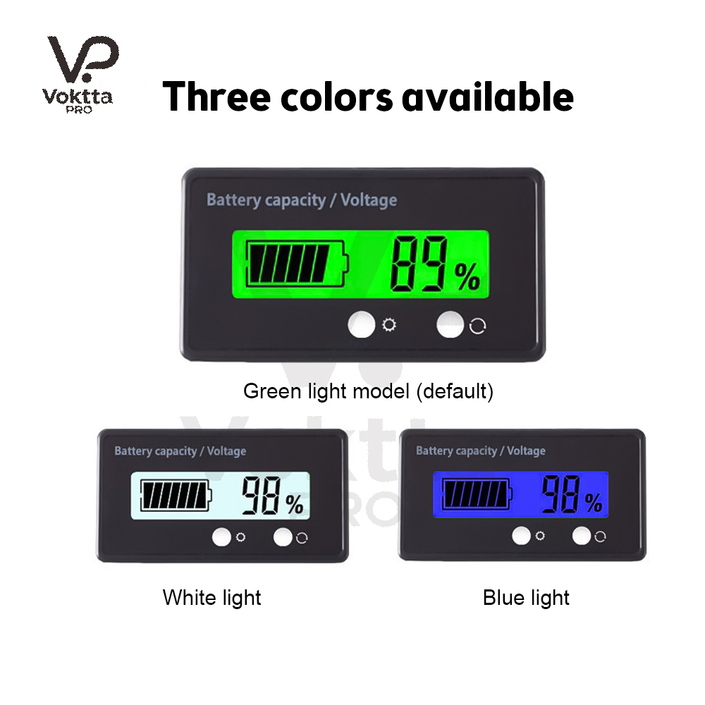 DC 8-100V LCD Digital Voltage Meter Battery Capacity Indicator 6133A 12V, 36V, 48V, 60V, 72V, 84V