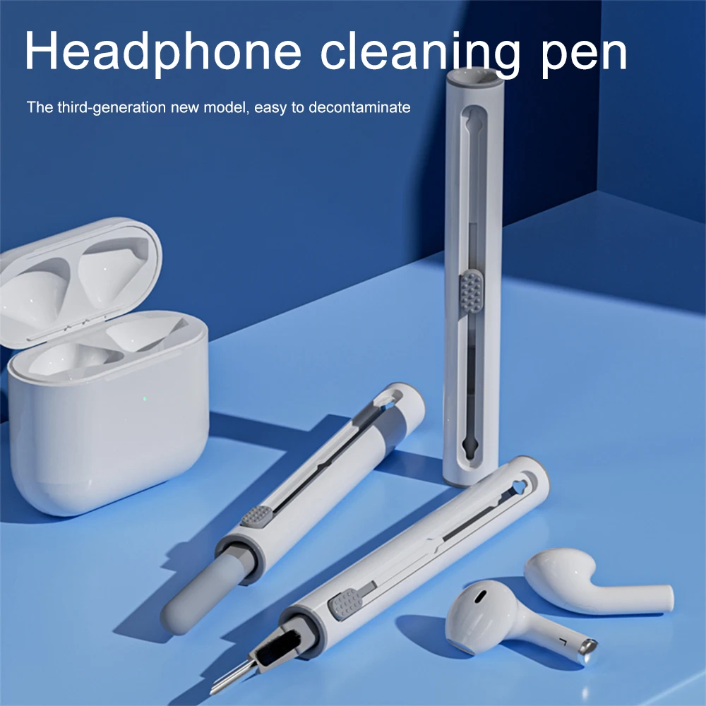 Bluetooth Earphone Cleaning Kit For Airpods Pro 3 2 1 Earbuds Cleaning Pen Bursh Tools For Samsung Huawei Xiaomi Airdots Cleaner pen gpt