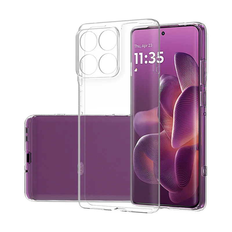Simple Slim Soft TPU Clear Transparent Phone Cases Funda On For Moto Edge 60 Pro Case For Mote Edge60 Edge60Pro Cover