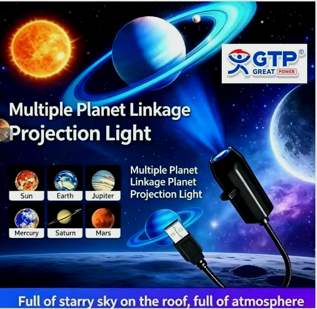 Star Master Dream Rotating Projection Lamp - 360° LED Starry Sky Night Light for Kids & Bedroom Décor