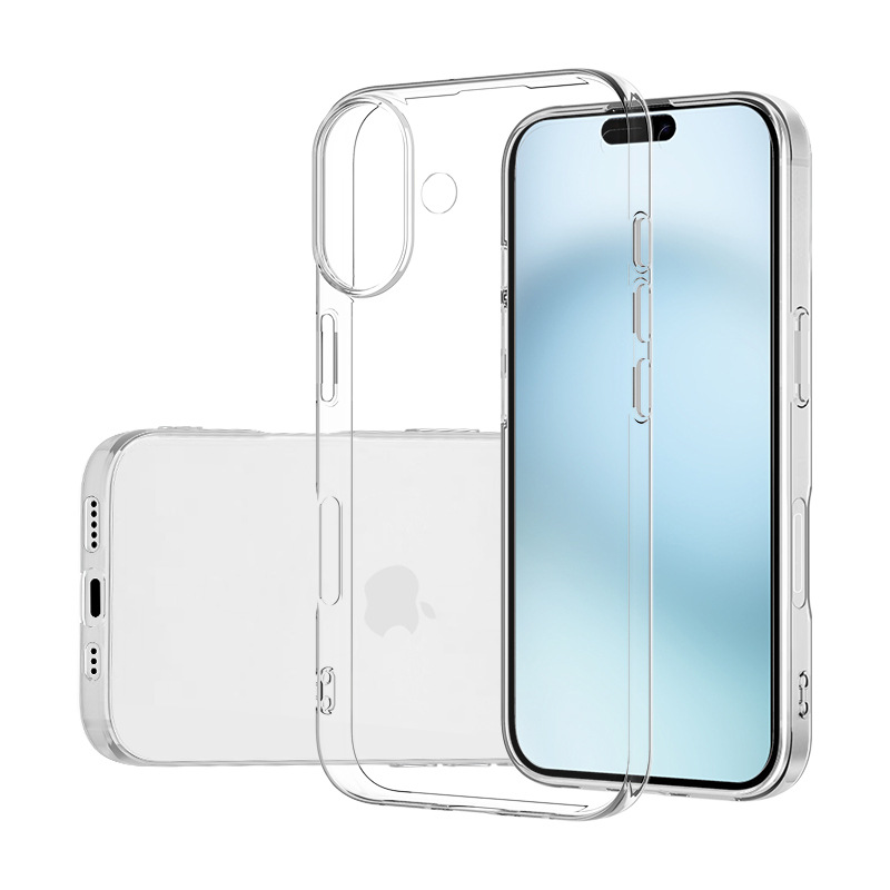Ultra Thin Slim Clear Phone Case For iPhone 16 16Pro 16pro Max 16Plus Soft TPU Cover