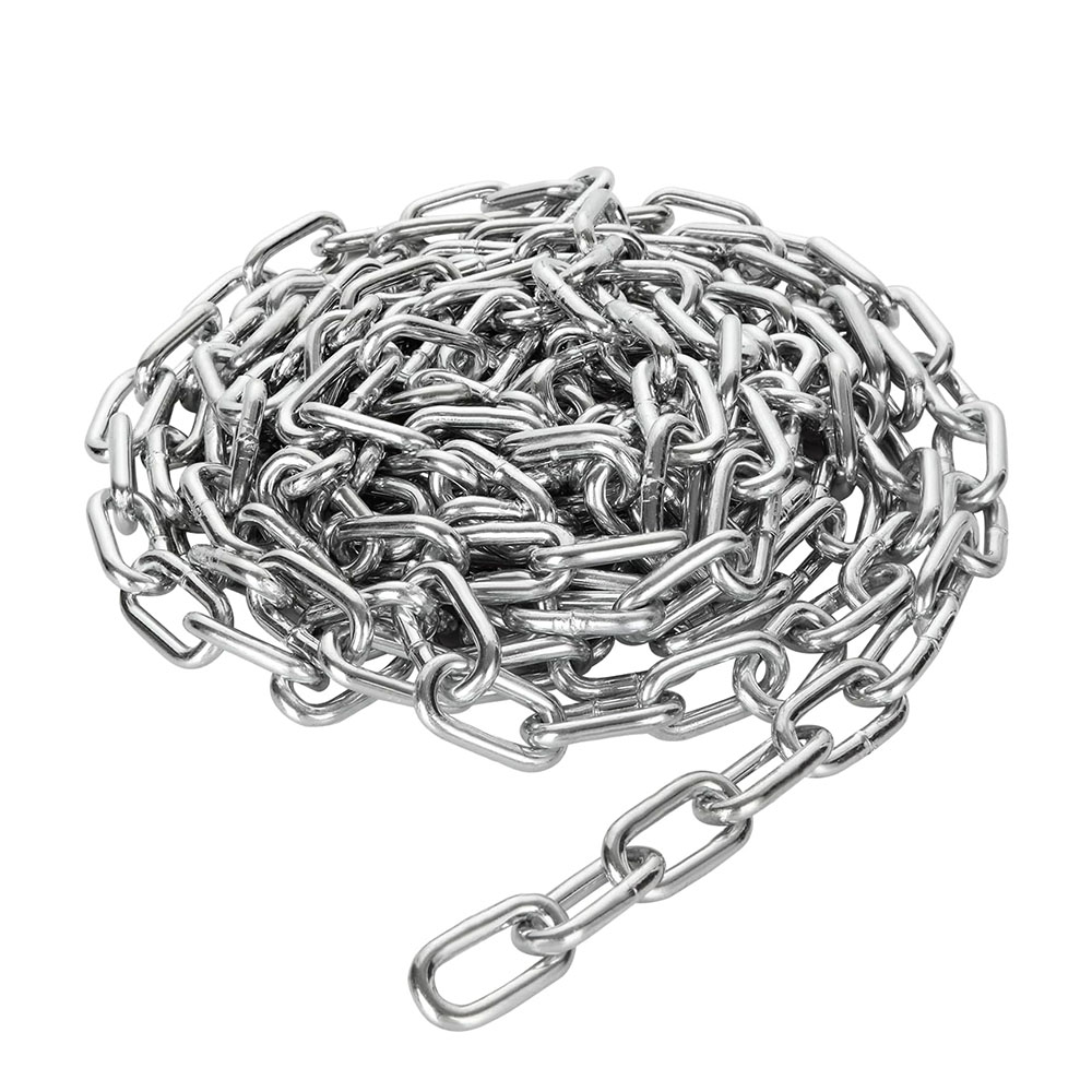 1PC 304 Stainless Steel Chain Metal Link Chains Fit for Camping Hanging Pet leash Chain Prevention Theft Chains 2/3/4/5mm