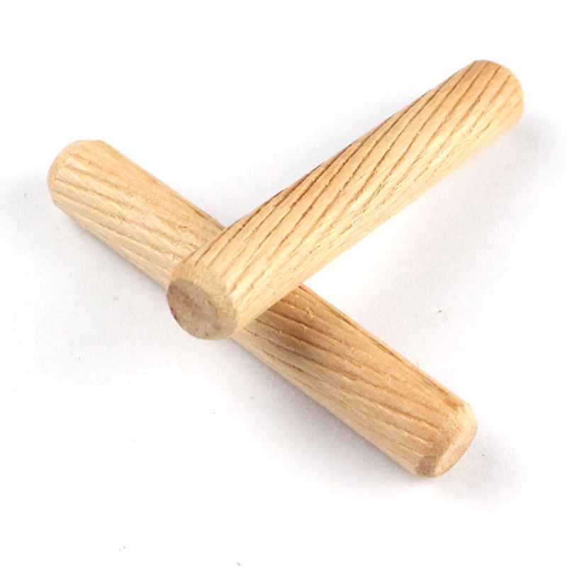 50pcs/pack Round Wooden Dowel Pins 6*40mm 8*40mm Cabinet DIY Woodworking forDowel Jig Kit - Self Centering Drill Guide Locator