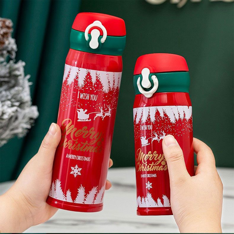 304 stainless steel and New Year spring thermos cup male and female students creative water cup net red simple cu
