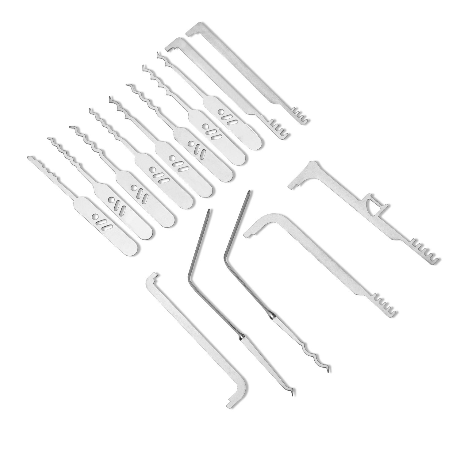 15pcs Stainless Steel Locks With Handles And Bottle Opener Locks, High-Quality Practical Locksmith Tools Made Of Hard Materials pen gpt