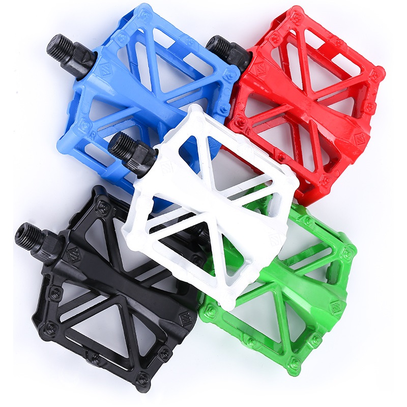 1 Pair Double Ball Bicycle Pedals Ultra-Light Aluminum Alloy Mountain Bike Pedals Flat Anti Skid Cycling Treadle Platform