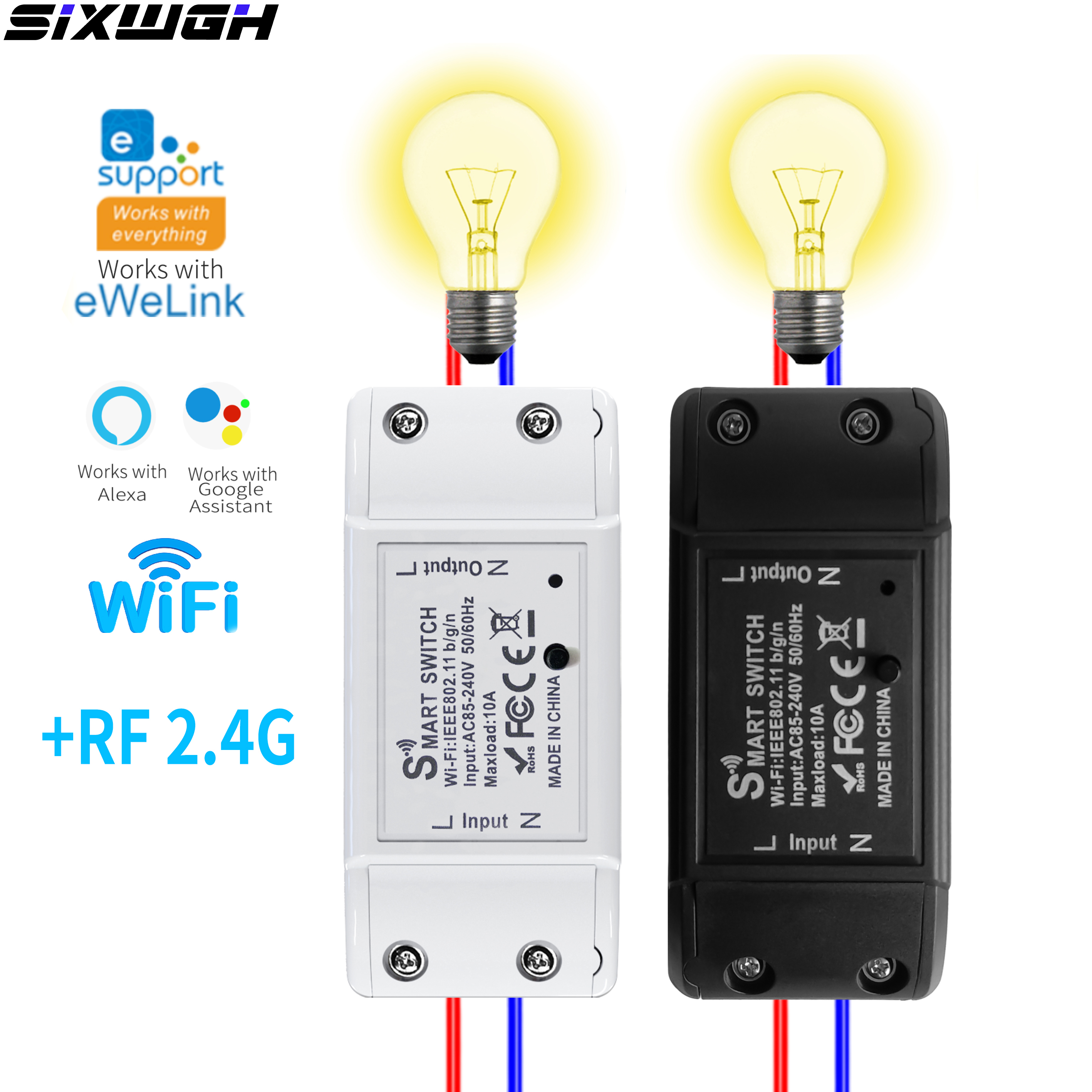 EWeLink Smart WiFi Socket EU Remote Control/Timer Switch/Battery Count Compatible With Home Alexa