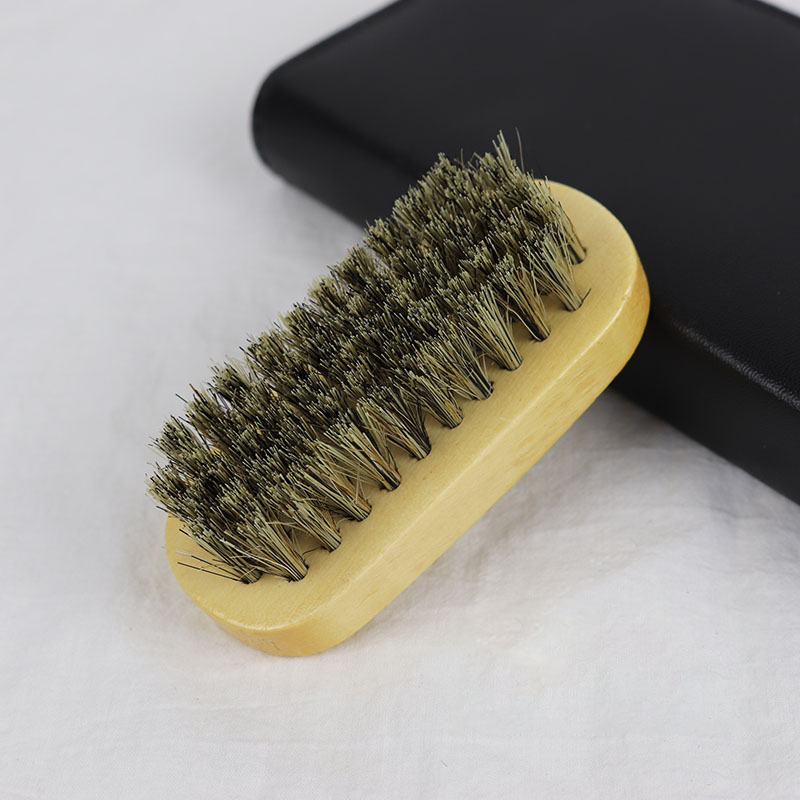 1piece men's mini portable mane brush natural wood anti-static wave brush men's beard brush hair brush