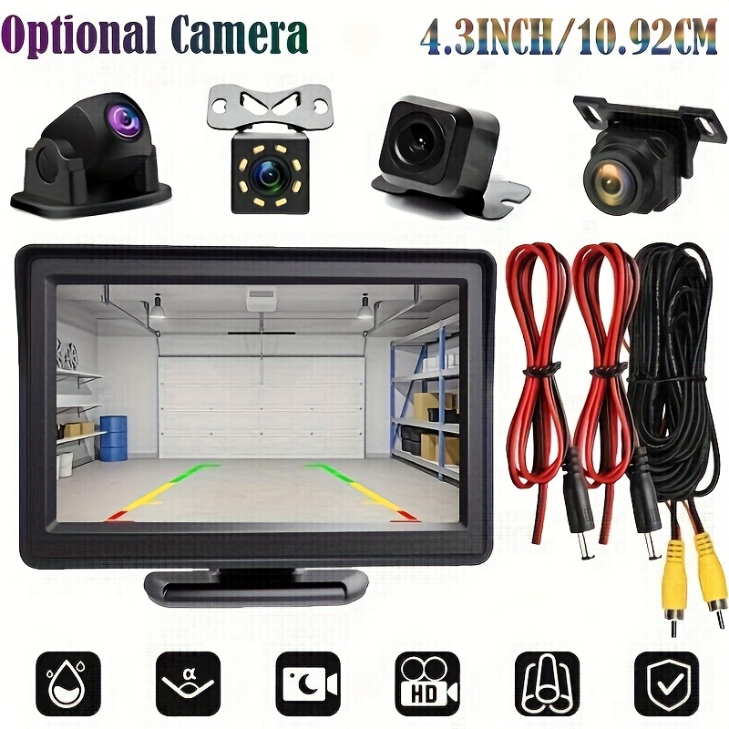 4.3inch Monitor Backup Camera Car Rear View Camera HD Display Full Set Parking Reverse System For Pickup Van RV Camper