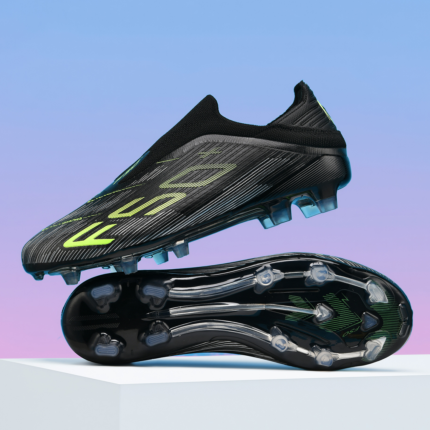 T36 No-lace Mens Soccer Shoes Boys F50 TF/FG Training Football Sneakers for Youth Turf Soccer Cleats Chuteira Campo 35-45