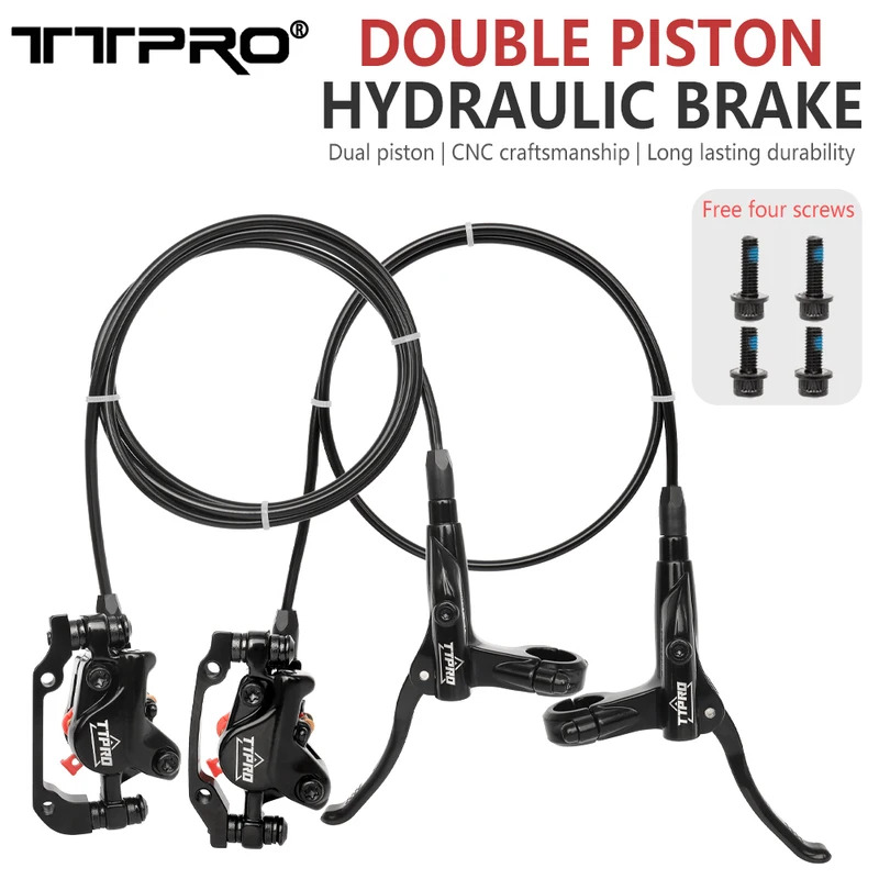 TTPRO MT200 Universal Hydraulic Disc Brake Kit Oil Disc Mountain Bike Brake Alloy Material with BMX Compatible Brake Pads