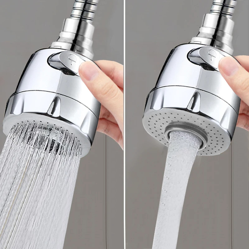 2 Modes Sink Faucet 360 Degree Rotation Filter Extension Tube Shower Water Saving Tap Universal Kitchen Gadgets Accessories
