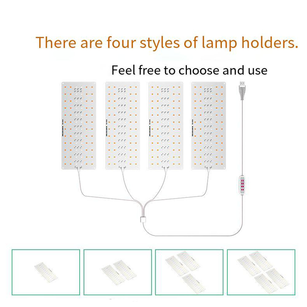 Indoor LED Growth Light USB Quantum Board Plant Supplemental Lighting Hanging 5V Plant Lamp for Indoor Gardening