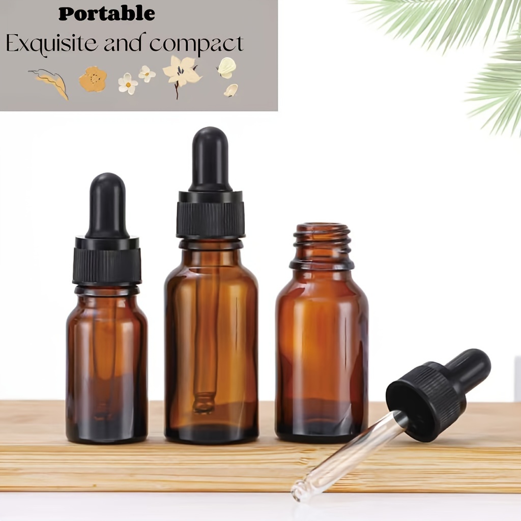 The Compact and Portable Amber Dropper Bottle Is Exquisite and Compact. It Can Be Used as Daily Care or Carry When Going Out. It Can Be Accurate and Used to Easily Satisfy Your Drip Needs Travel Season and Ship Travel Essentials