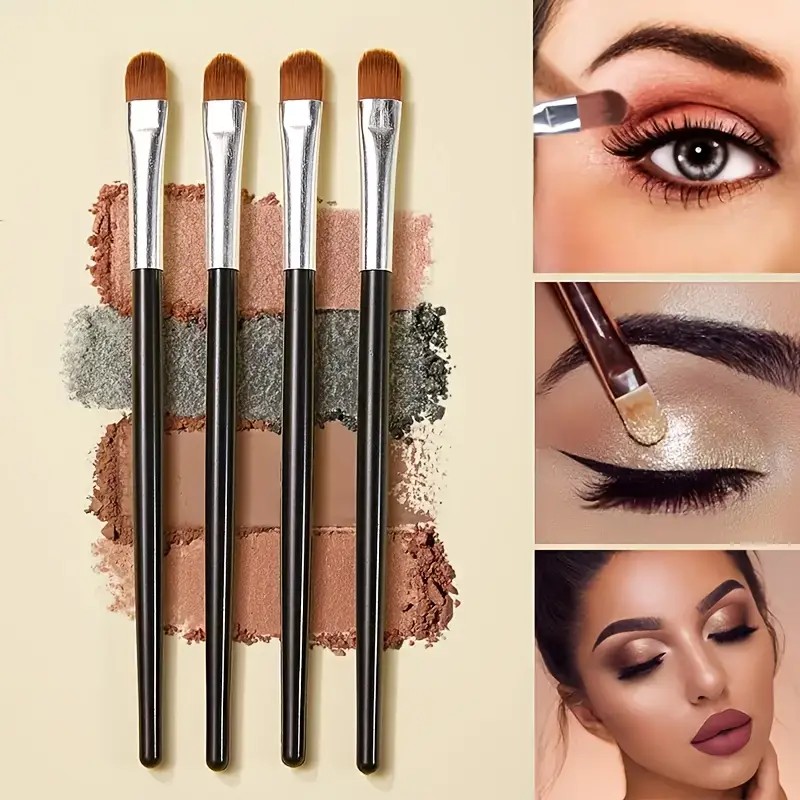 1/3/4pcs Professional Eyeshadow Brush Set-Ultra Soft Blending Brushes|Beginner to Pro Makeup Tools|Portable Travel Eye Makeupkit