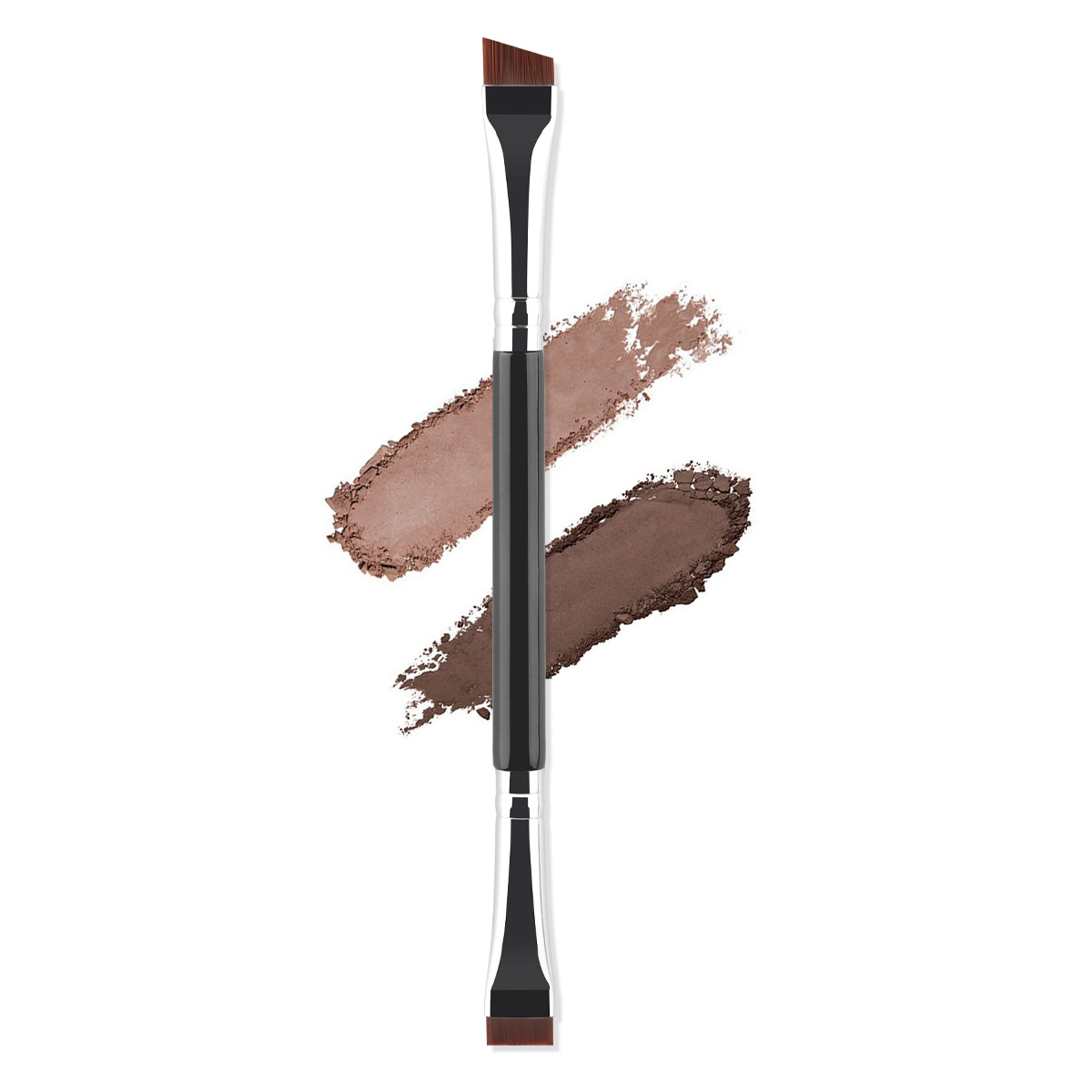 1 double head blade brush, eyeliner brush,detail, from sleeping silkworm down to eyebrow powder,makeup brush,beauty tool