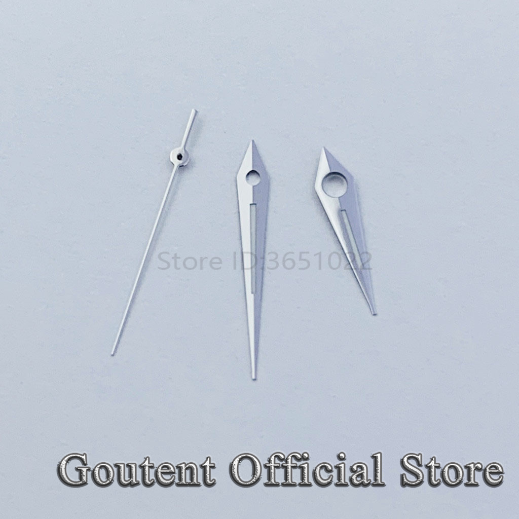 Silver Watch Hands Fit NH35 NH36 Miyota 8215 8205 821A DG2813 3804 Luminous Watches Automatic Movement Parts