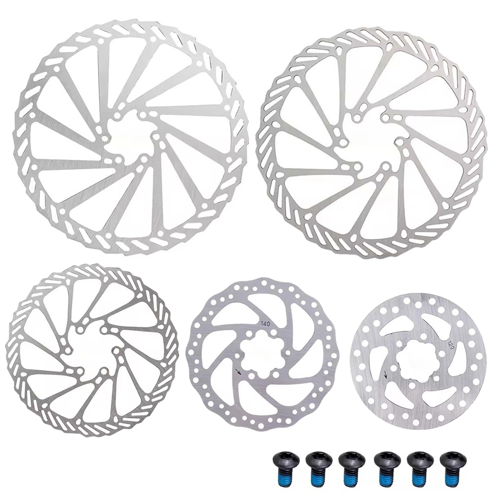 MTB Bicycle Brake Rotor 120 140 160 180 203mm 6inch Stainless Steel Hydraulic Brake Rotor MTB Road Bike Disc Brake With T25 Bolt