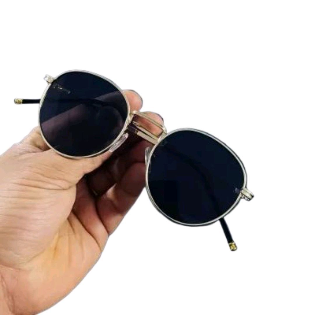 Best Quality Silver Frame Square Sunglasses For Men - Brown/ Fashion Silver Frame Sunglasses For Men
